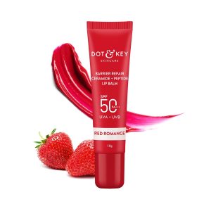 Dot & Key Barrier Repair Ceramide + Peptide Lip Balm (Red Romance)10g